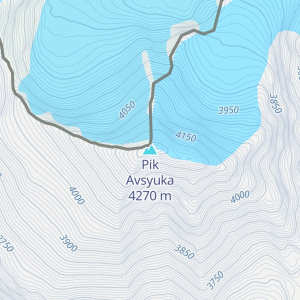 Map of Pik Avsyuka