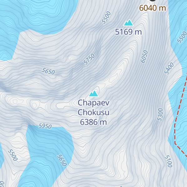 Map of Chapaev Chokusu