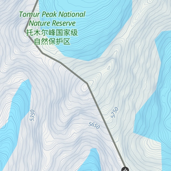 Map of Aktau peak