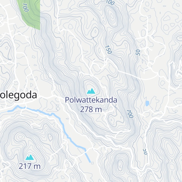 Map of Polwattekanda