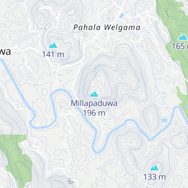Map of Millapaduwa