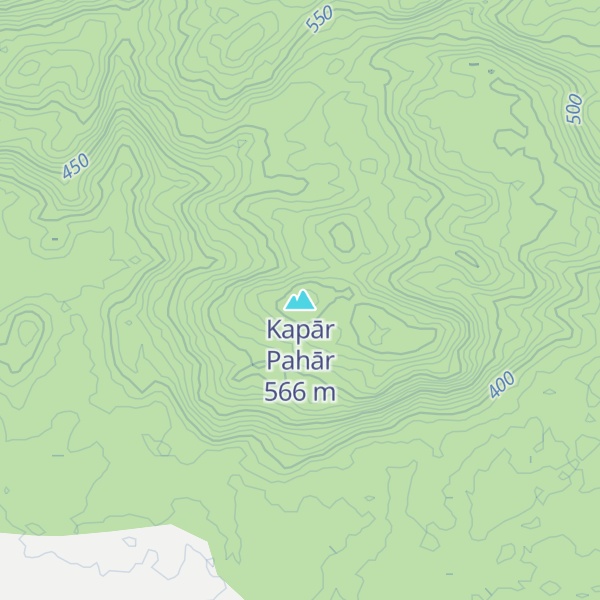 Map of Kapār Pahār