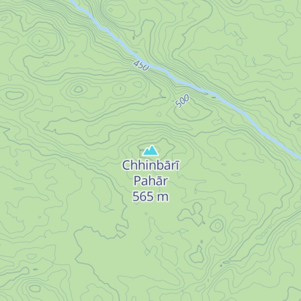 Map of Chhinbārī Pahār