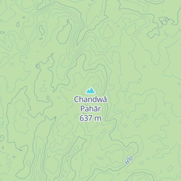 Map of Chandwā Pahār