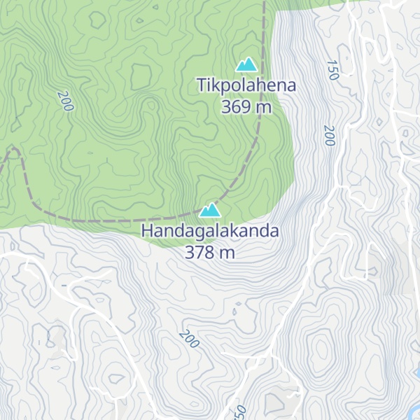 Map of Handagalakanda
