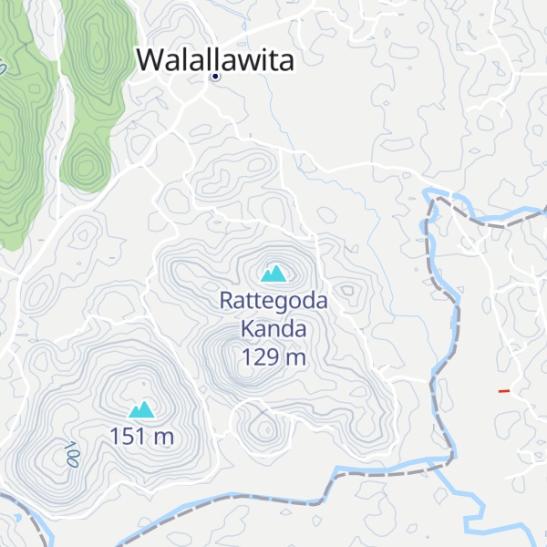 Map of Rattegoda Kanda