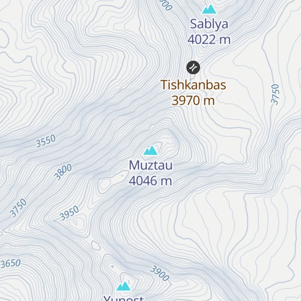 Map of Muztau