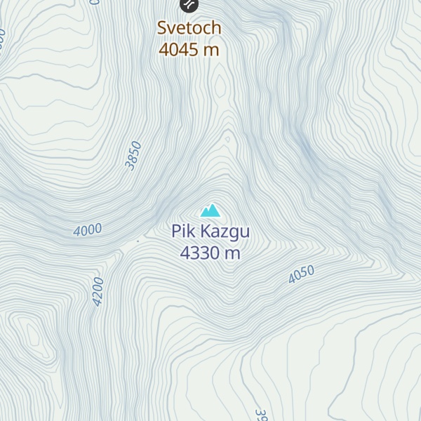 Map of Pik Kazgu