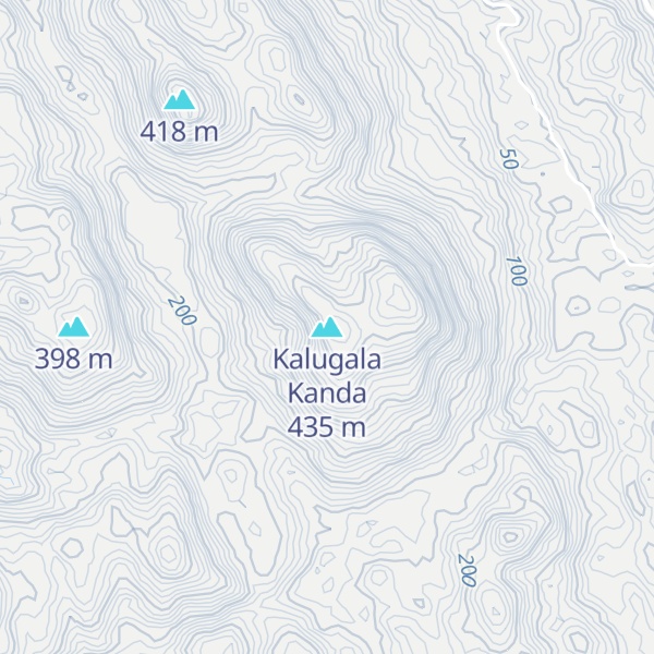 Map of Kalugala Kanda