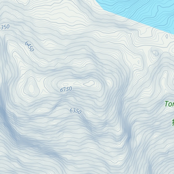 Map of Military topographers peak