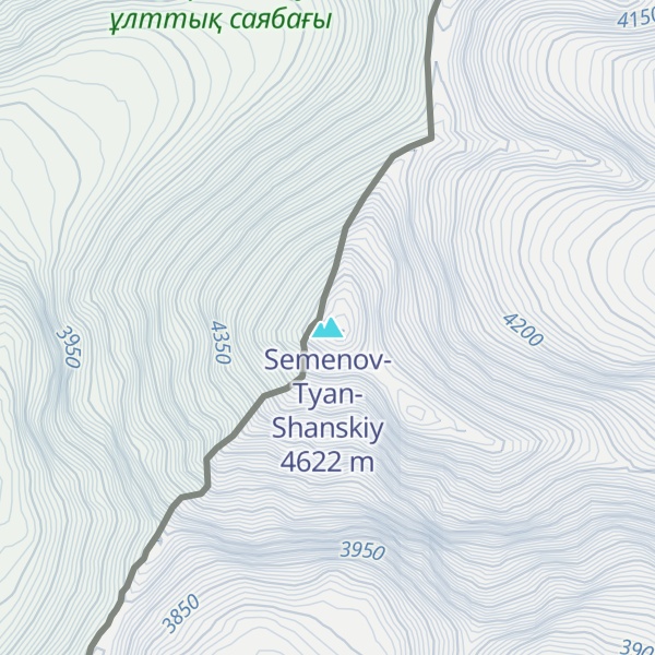 Map of Semenov-Tyan-Shanskiy