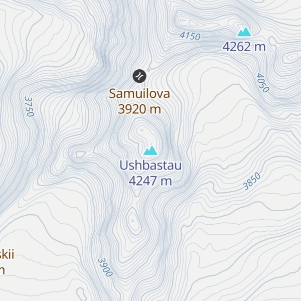 Map of Ushbastau