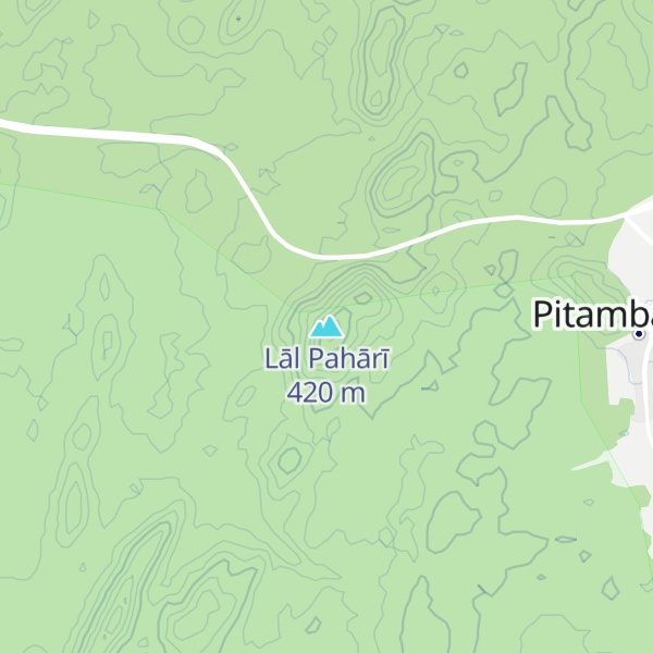 Map of Lāl Pahārī