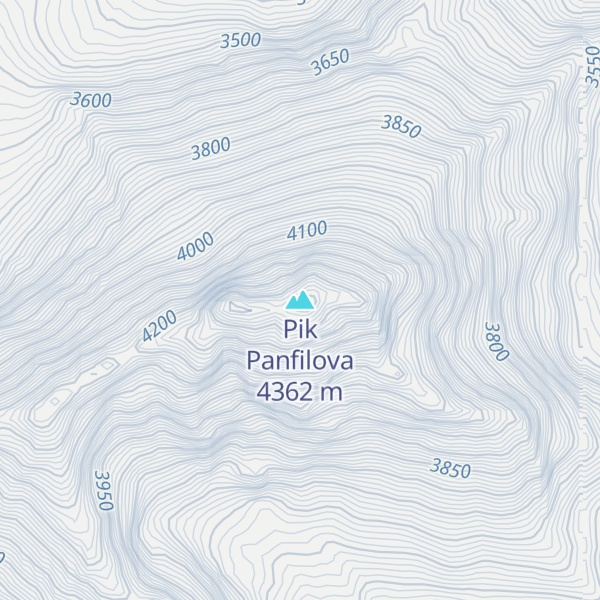 Map of Pik Panfilova