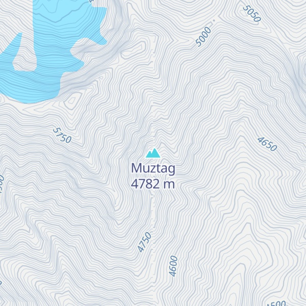 Map of Muztag