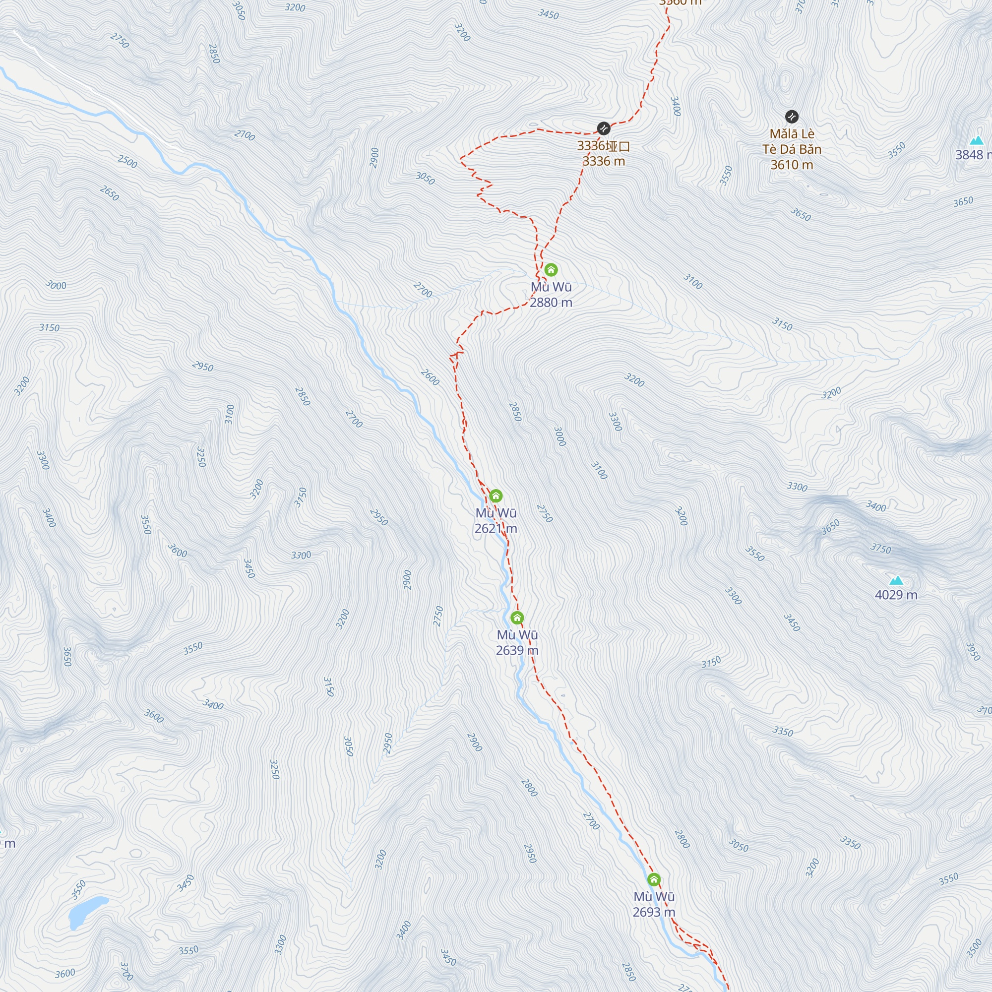 Mù Wū map