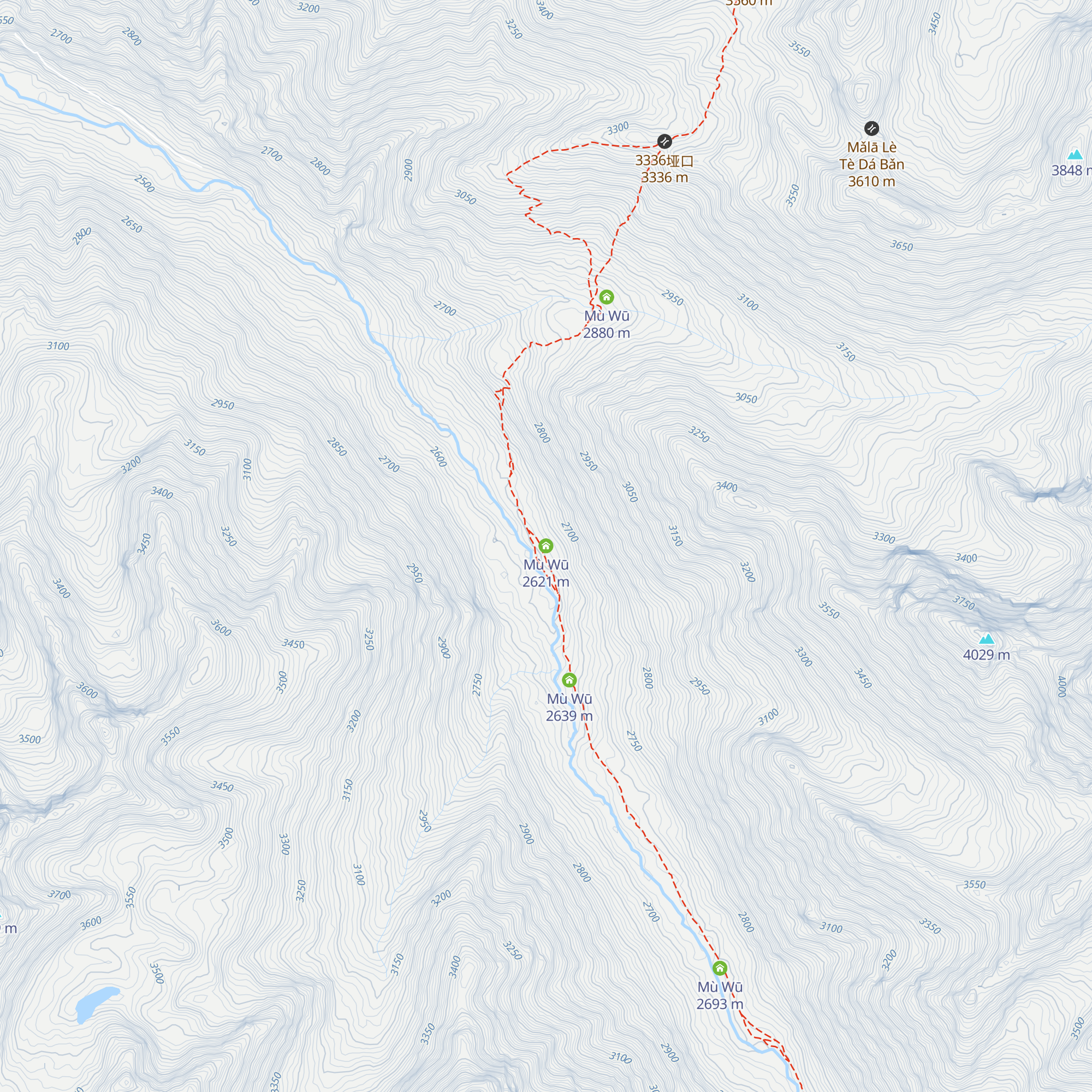 Mù Wū map