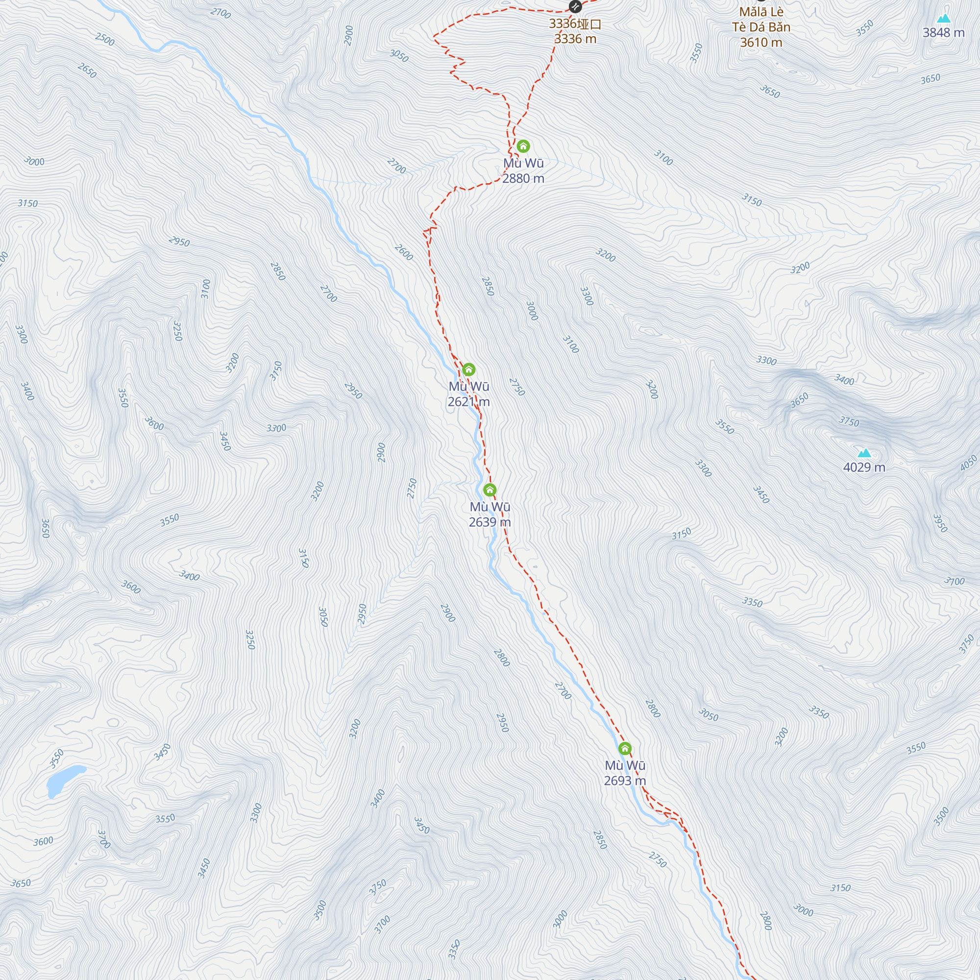 Mù Wū map