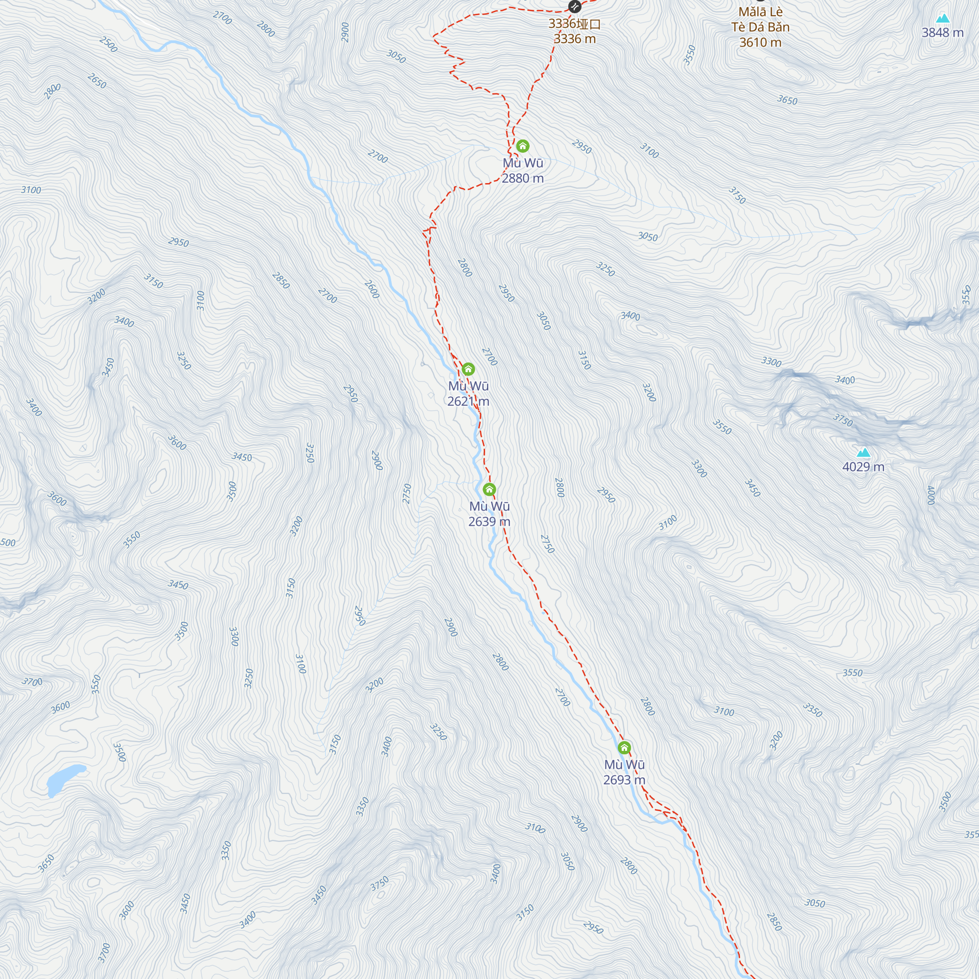 Mù Wū map