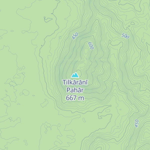 Map of Tilkārānī Pahār