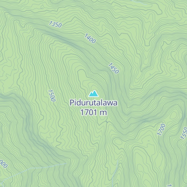 Map of Pidurutalawa