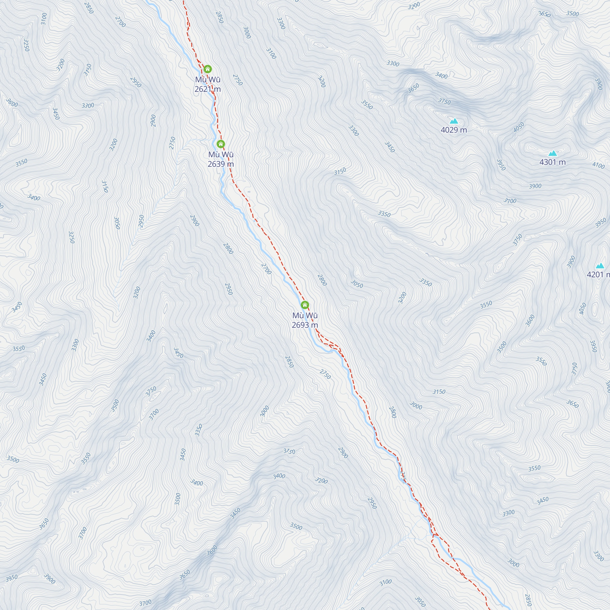 Mù Wū map