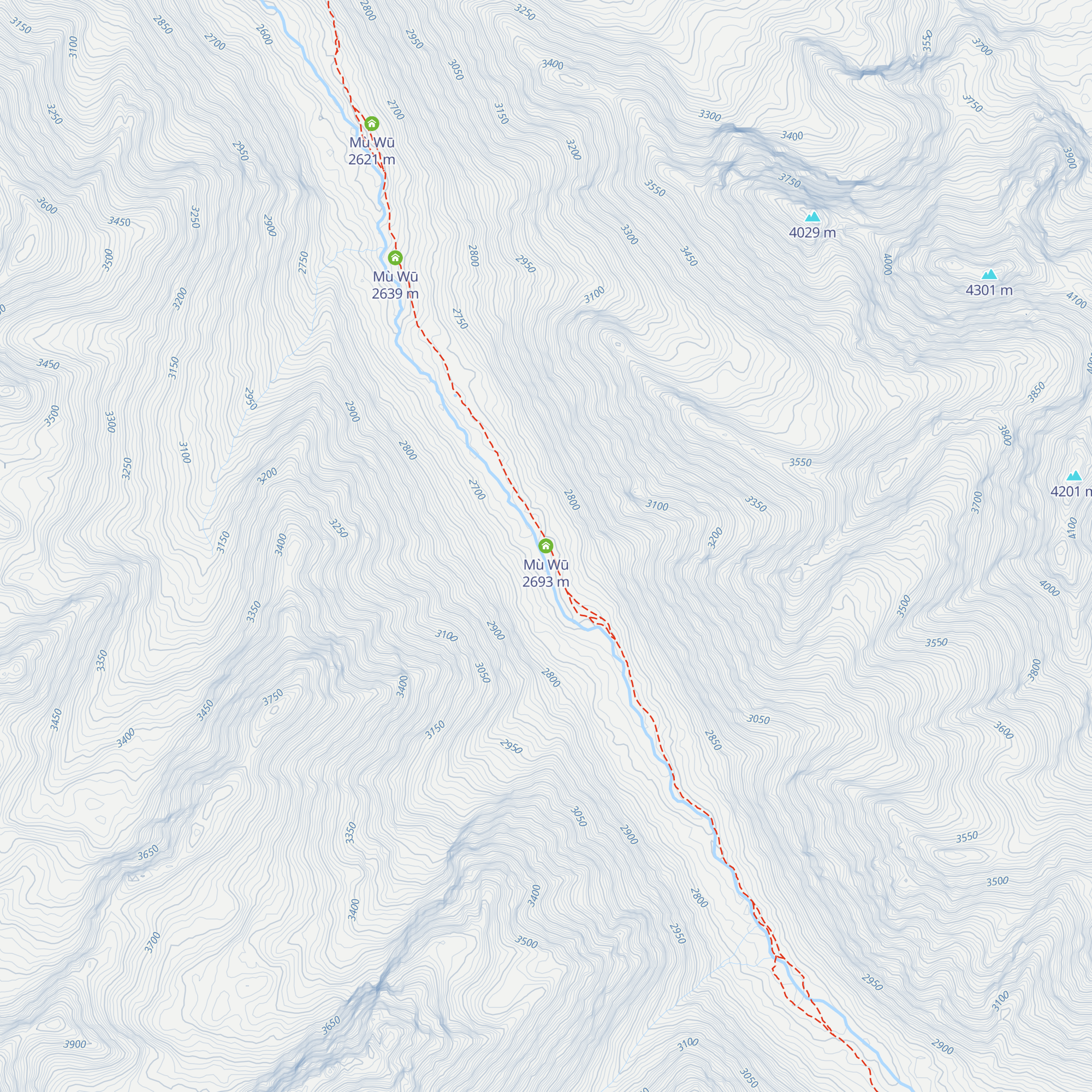 Mù Wū map