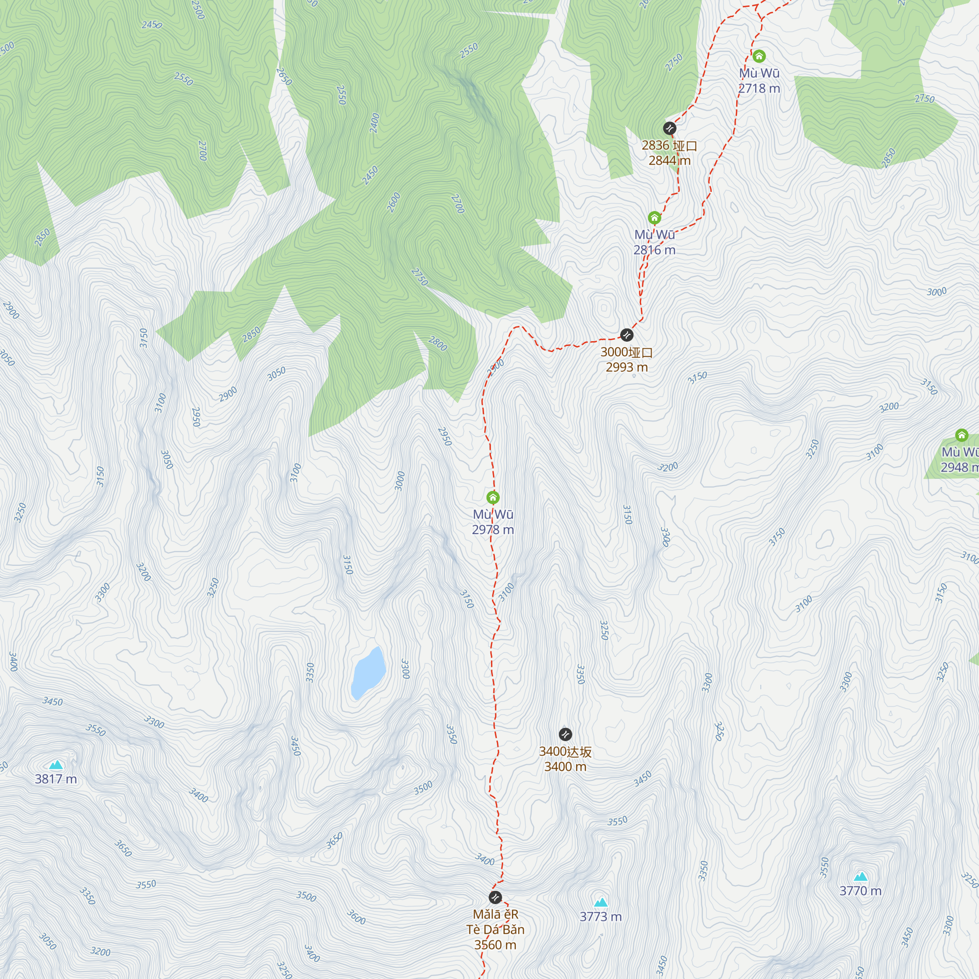 Mù Wū map