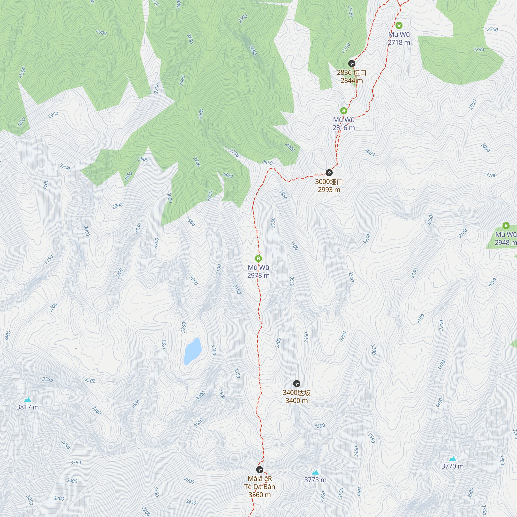 Mù Wū map