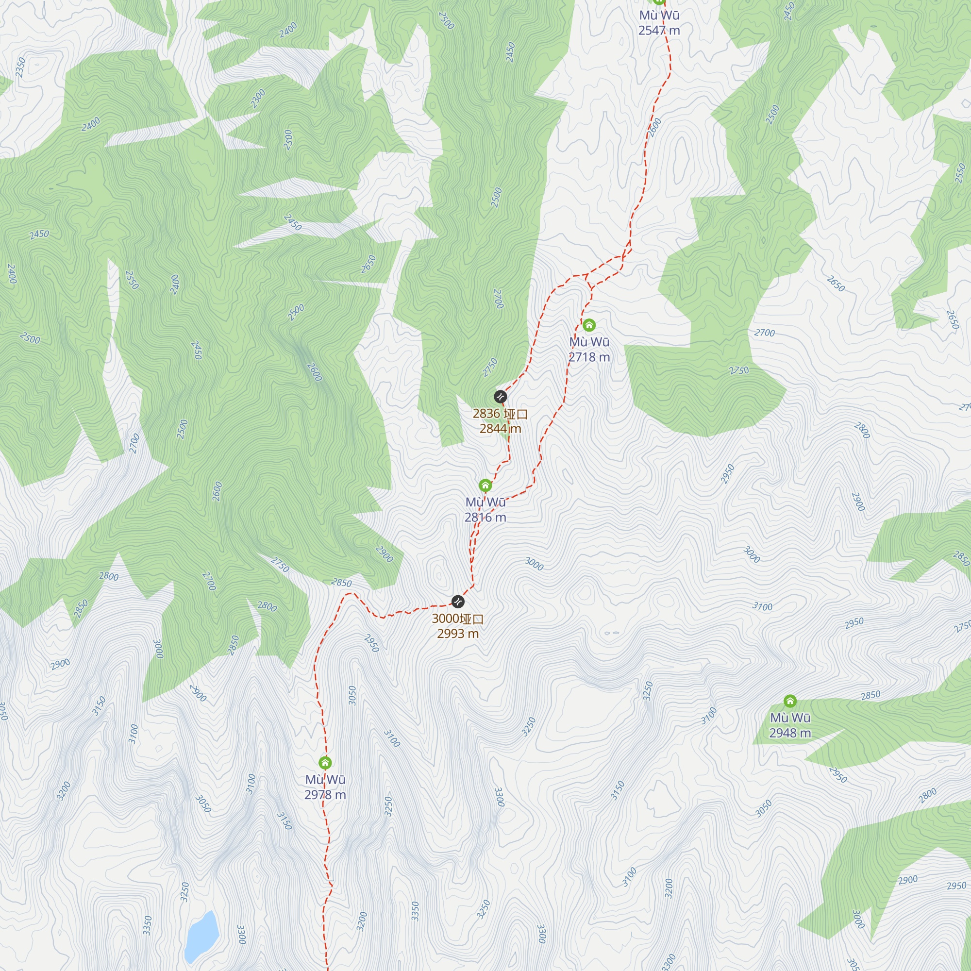 Mù Wū map