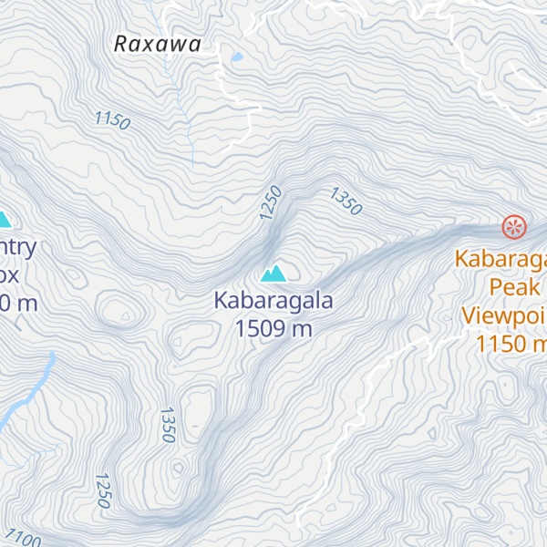 Map of Kabaragala