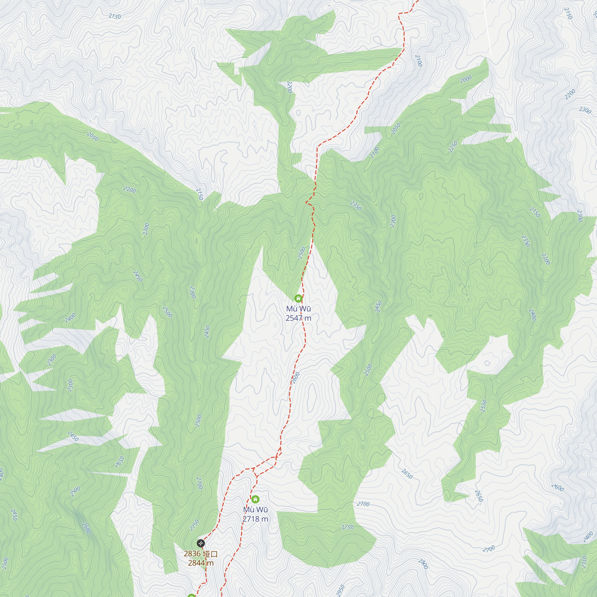 Mù Wū map
