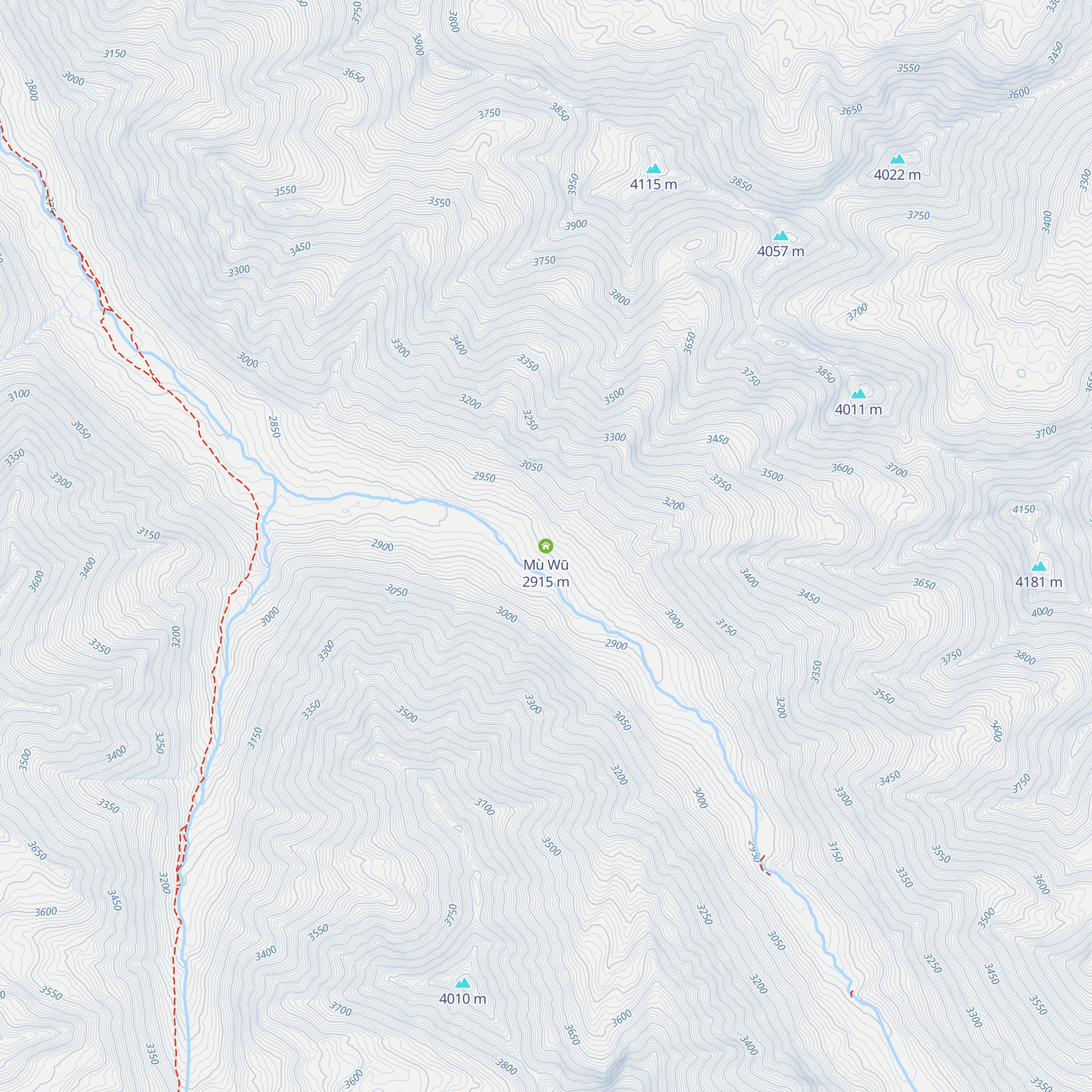 Mù Wū map