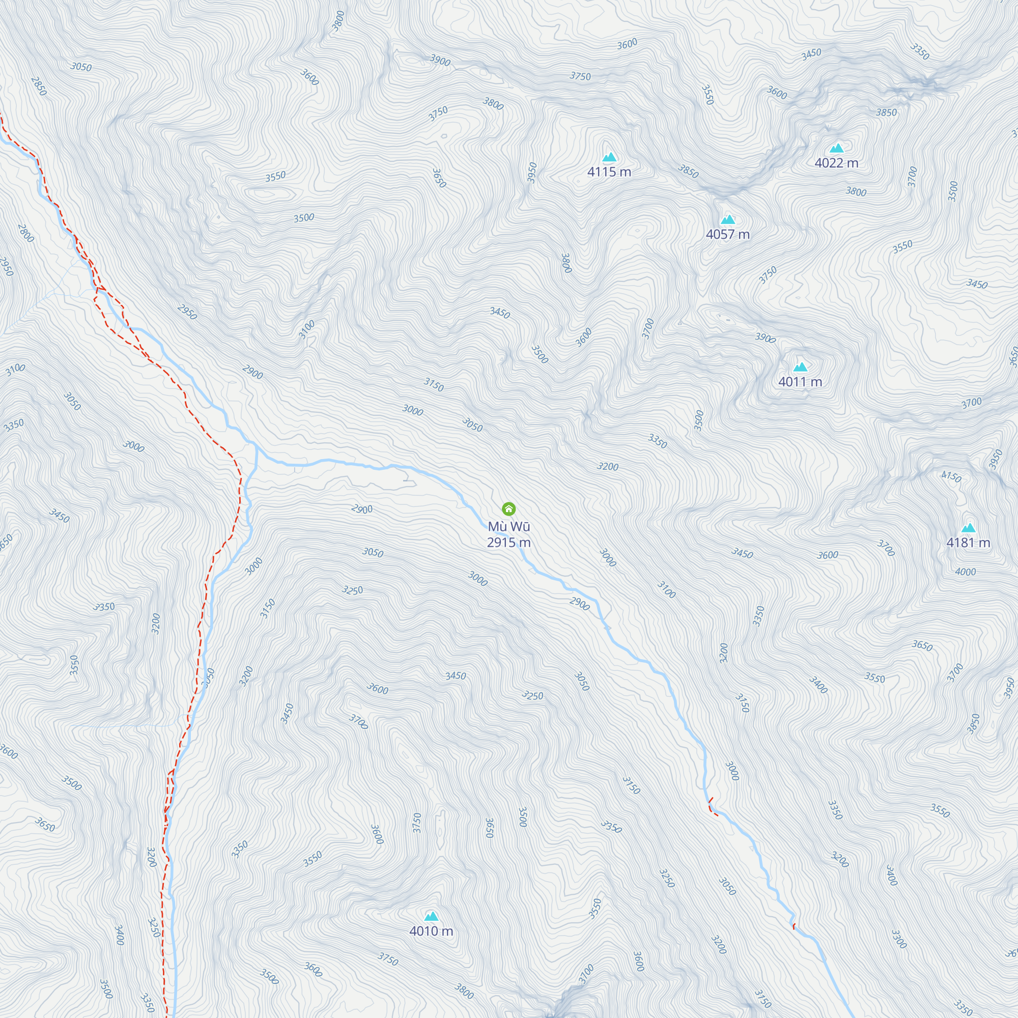 Mù Wū map