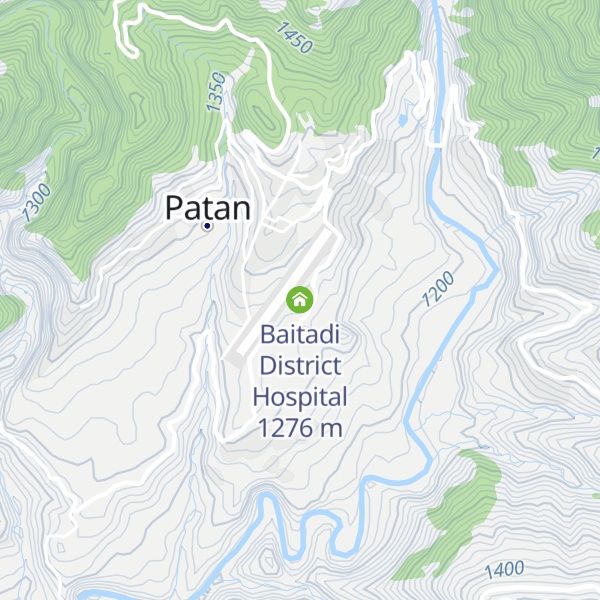 Map of Baitadi District Hospital