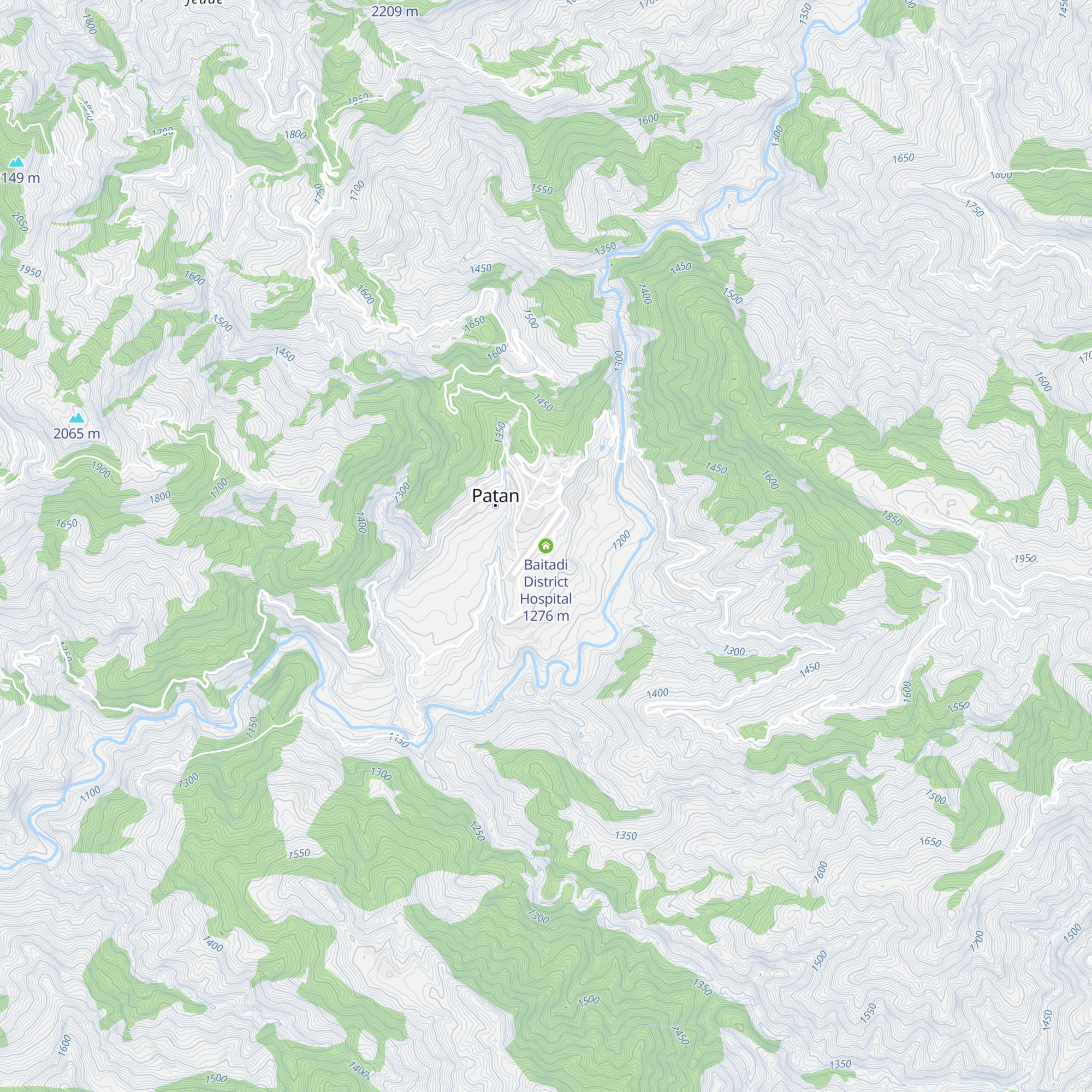 Baitadi District Hospital map