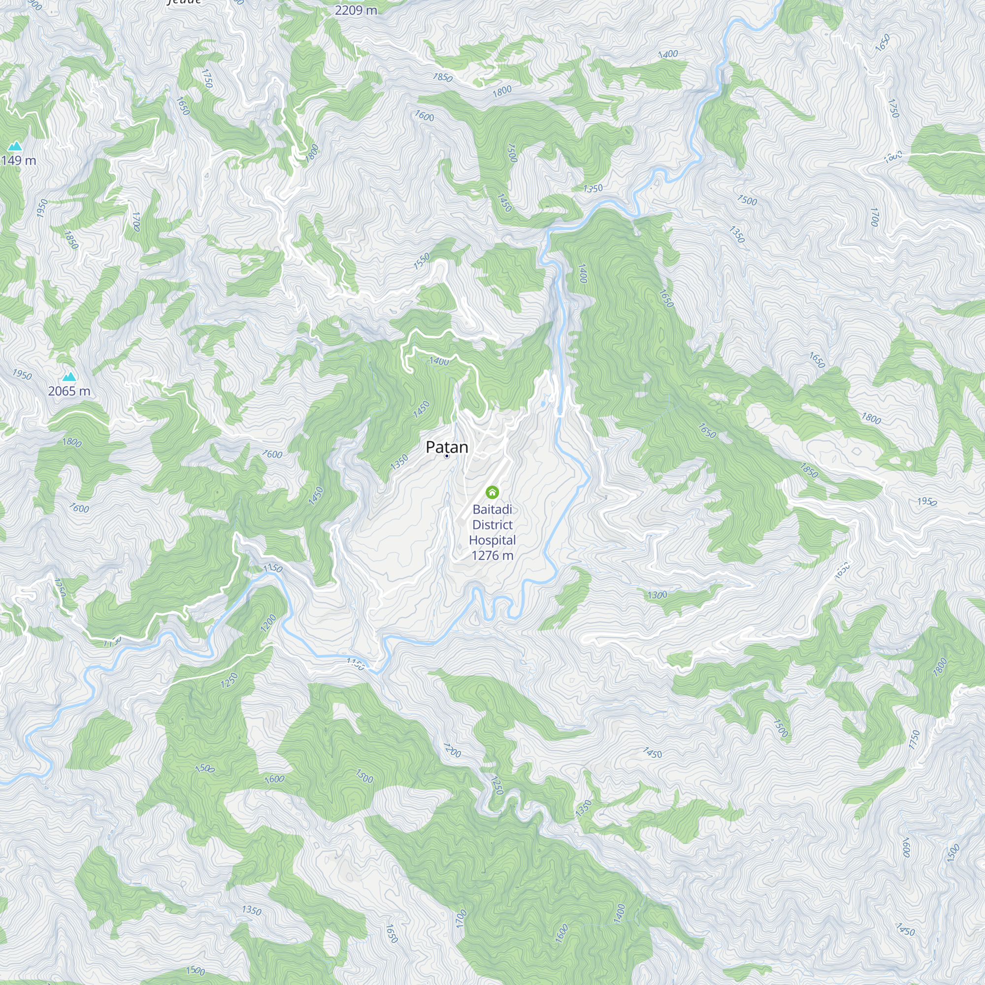 Baitadi District Hospital map