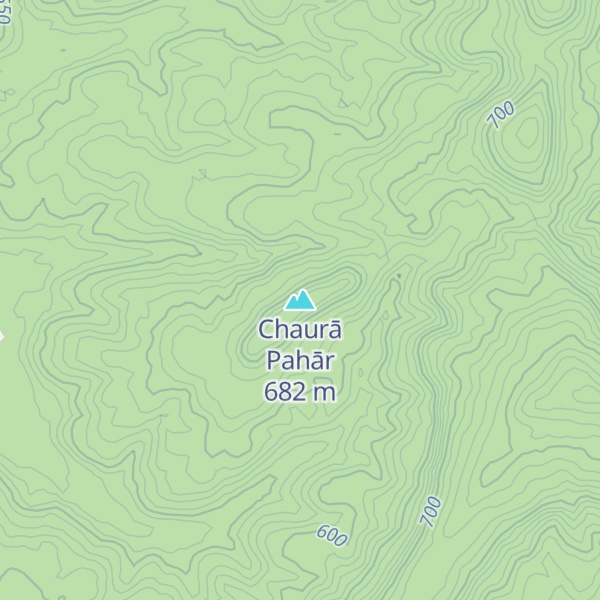 Map of Chaurā Pahār