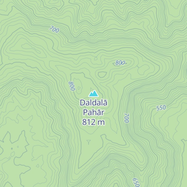Map of Daldalā Pahār