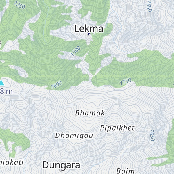 Map of Bhamak Ḍā̃ḍā