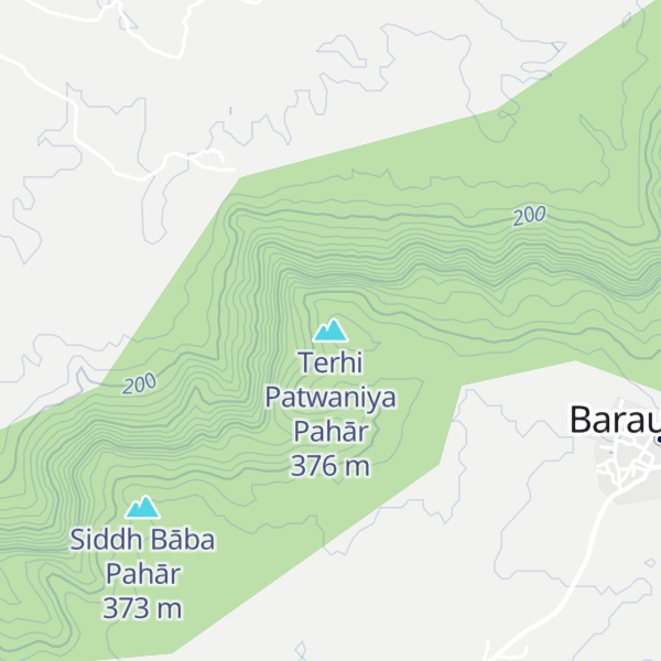 Map of Terhi Patwaniya Pahār