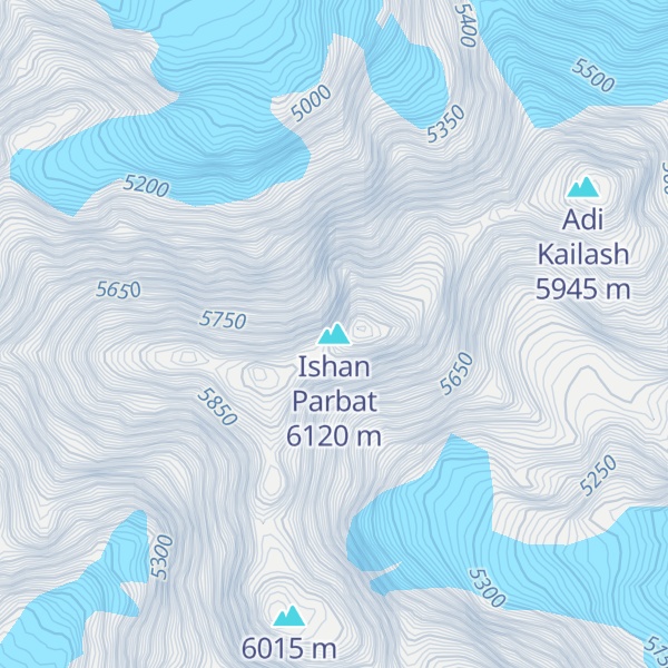 Map of Ishan Parbat