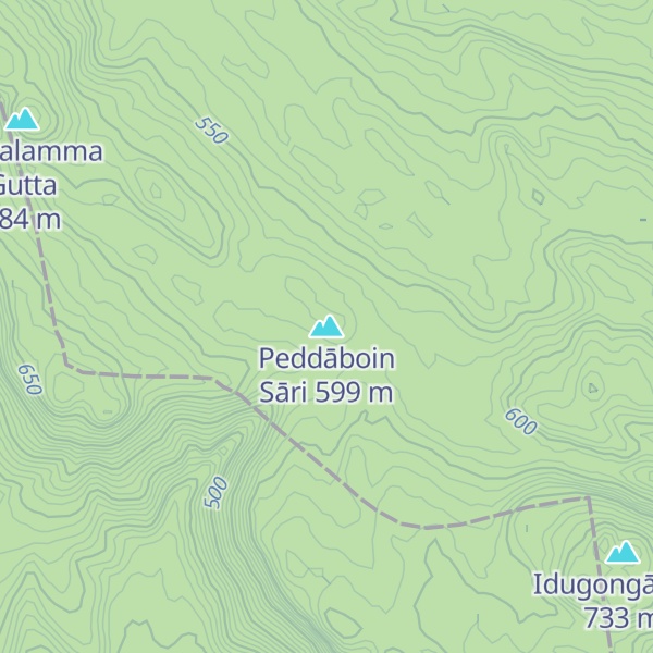 Map of Peddāboin Sāri