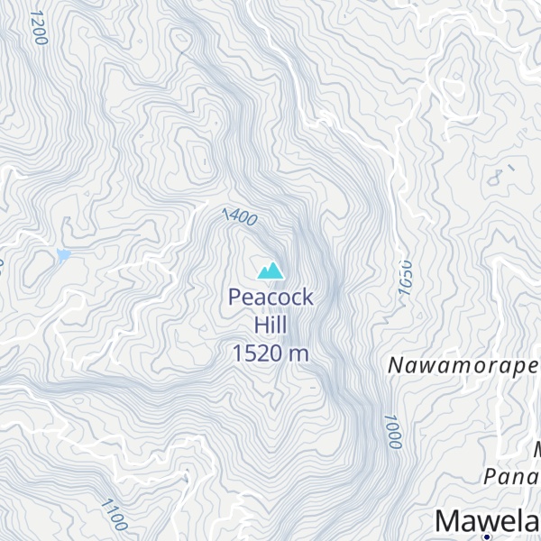 Map of Peacock Hill