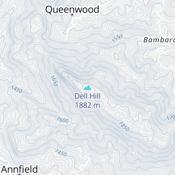 Map of Dell Hill