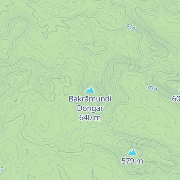 Map of Bakrāmundi Dongar