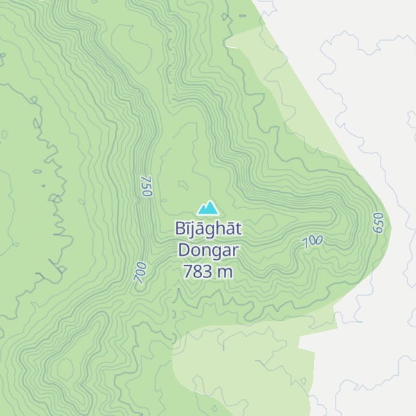 Map of Bījāghāt Dongar
