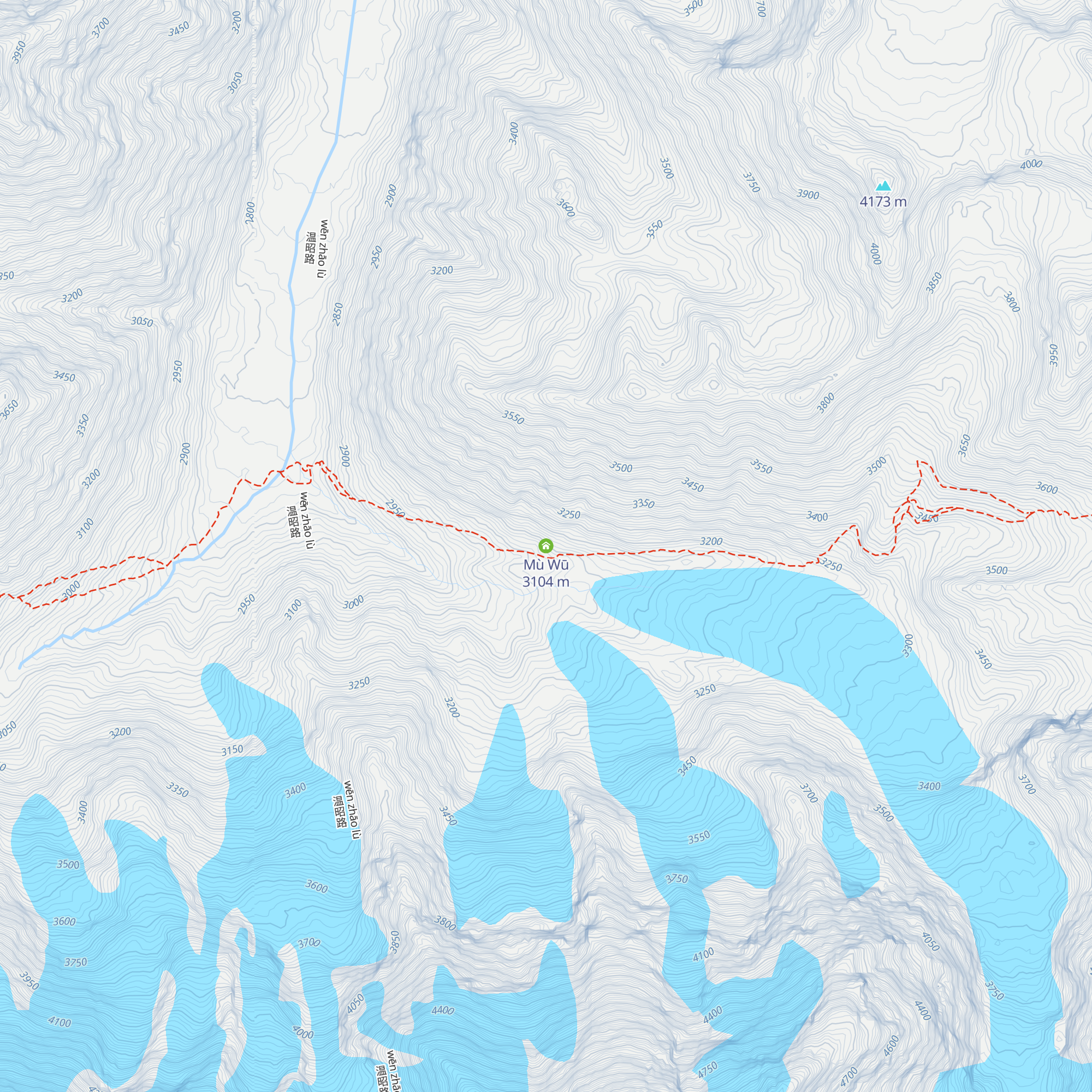 Mù Wū map