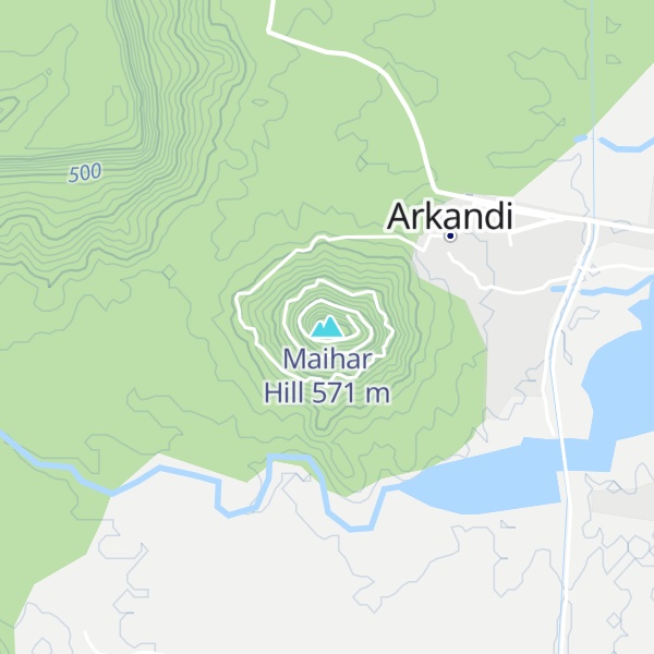 Map of Maihar Hill