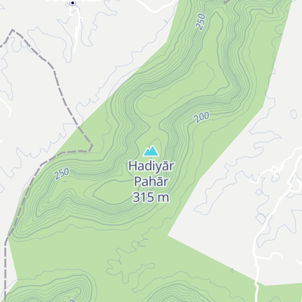 Map of Hadiyār Pahār